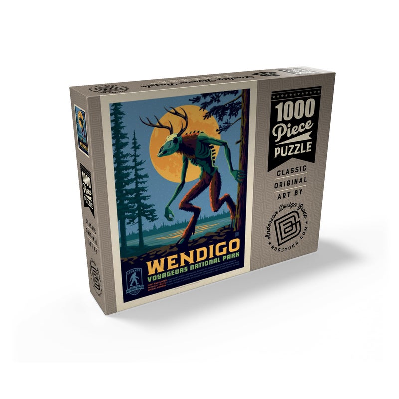 MyPuzzle.com MyPuzzle Legends of The National Parks: Voyageurs' The Wendigo  Vintage Poster - Premium 1000 Piece Jigsaw Puzzle for Adults - Image 2